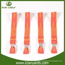 Festival items cheap charity wristbands with aluminium closure lock